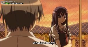 Beautiful teen in uniform having nylons sex