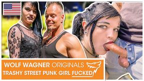 OUTDOOR fuck with Gothic teen Doreen! WolfWagner.com