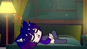 Cute Gacha Catboy pleasures himself