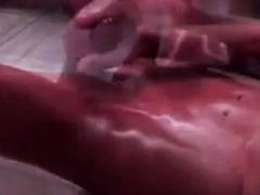 Oiled-Up Twink's Solo Fun