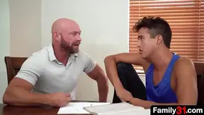 Stepdads Hardcore Initiation for Curious 18YO Stepson – Steamy First Encounter