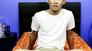 UNSANE! Gutwrenching Yaoi Orgasm  Cute Asian Twink Ty Neiman Jizzs Himself into a Mindless Frenzy!