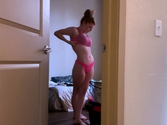Amateur Teen with Huge Dildo Masturbating on Webcam