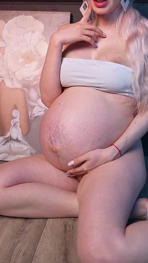 Pee, 9 Month Pregnant and High Heels