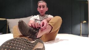 step gay dad series - the wrong door - hotel footjob fiasco!