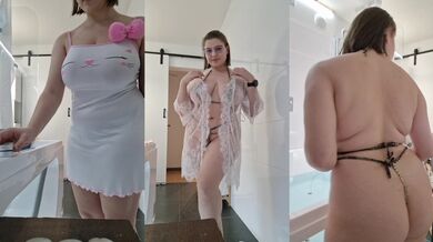 Jacuzzi Strip & Dildo Ride - Reverse Cowgirl Dildo Ride & Sloppy Cleanup