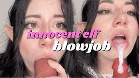 INNOCENT ELF BLOWJOB AND SWEET SURPRISE