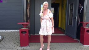 My XXL cum-filled experience in a porn cinema in Bavaria! Part 1 "Public Dirndl XXL Blowjob-Bukkake-Cum-Swallowing Action for Everyone at Oktoberfest!