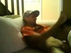 Slim Str8 Thug Boy enjoys Dad's BJ