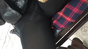 Blow job on a busy train station