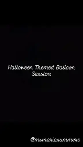 Halloween Themed Balloon Session