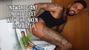 Unaware giant on the toilet with shrunken rommate - Lalo Cortez