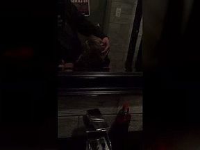 Bar bathroom cumslut