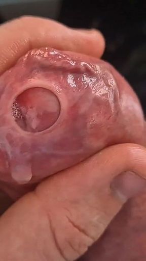 Big Uncut Stepdaddy.. Tight Phimosis Foreskin Play, Precum Flood, and Cumplay