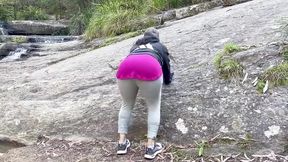 Charming Couple Enjoys a Romantic Moment by the River - Adventurous Outdoor Connection