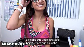 Mia Khalifa's entrevista with Legendas in Portuguese - Hot Interracial Pornstar Bangbro Action!