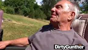 Gunther Feels Young 18+ Again With Fresh Cum In This Sloppy OutdoorGay Session