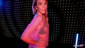 german blonde teen model with fit body and perfect tits seduce to pov no condom fuck at model job