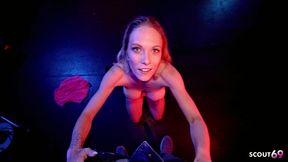 german blonde teen model with fit body and perfect tits seduce to pov no condom fuck at model job