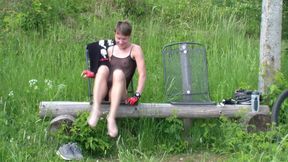 Bicycle race fucking - public sex