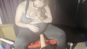 Dirty talk and oiled nipple play