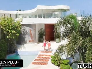 TUSHY All Natural Cuties Sirena Milano And Poly Yangs Get Anal Banged In Hotel Room