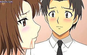 Hentai babe having sex in bedroom