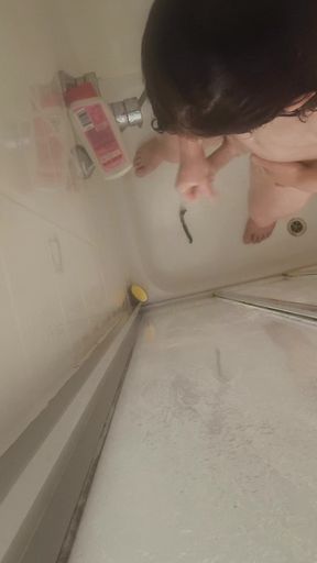 Orgasm While Showering and Shaving