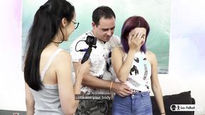 ”First Time Porn Pickup & Fuck With Stunning Purple Haired Spanish Newcomer”