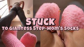Stuck To Giantess StepMom's Socks