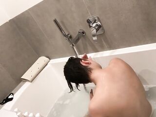 Bathing with Teen Zed Renegade in Europe - water enjoyment