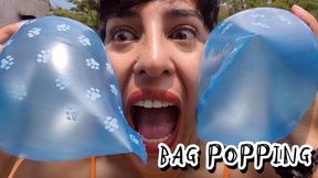 Inflate bags and pop them in my face 1080p HD