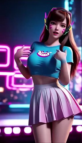 D.Va's Flirty Dance (Insomniac Records - Saturday Love)  Overwatch  3D Erotic Animation