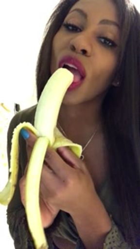 ASMR - Coworker Roleplay - Twerking - Banana Eating - EbonyLovers