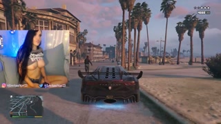 running ppl over in GTA5 but topless cause why not