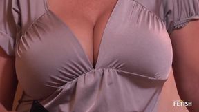 Big boobs MILF bangs a big white cock at porn audition