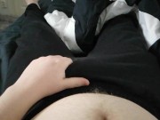 19-year-old strokes & cums