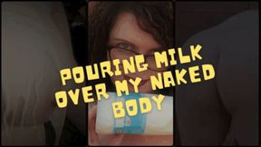 Pouring Milk Over my Huge Tits 1080p