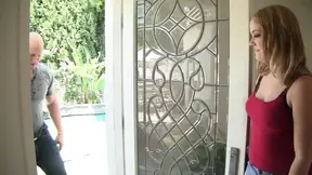 Curvy Peach Amber gets a massage before riding a big cock in her wet pussy