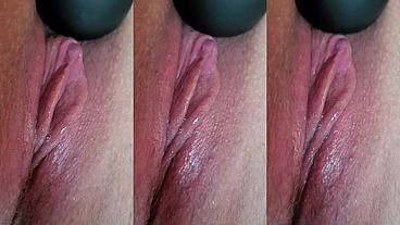 Camila Voluptas tendo orgasmo real bem de pertinho, zoom no grelinho latejando, gordinha ruiva com a buceta lisinha e bem molhada, milf deliciosa - Completo no RED