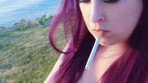 Morning Smoke - POV: NPC Hand Held Human Ashtray Used by Gorgeous Goddess