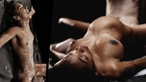 Cumfilled compilation featuring large breasted Latinas and Blacks