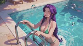Underwater Fetish Stories #26B: Submerged Poolside Confession (Animated)