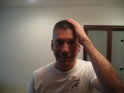 Back from the barbershop, checking out my new high and tight - from 2013