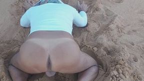 Ladysilva hot ass sexy on The beach 11