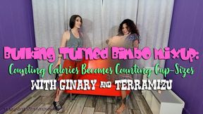 Bulking Turned Bimbo Mixup: Counting Calories Becomes Counting Cup-Sizes - Ginary & TerraMizu - MP4 720 HD