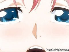 Sexy anime girl fucked with dildo and with rod
