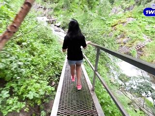 Sex Blog - Tourist Pair Walking in Nature and Having Sex