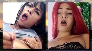 TS Angelique Monroe - Orgasm Face Collection