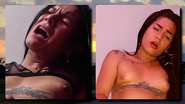 TS Angelique Monroe - Orgasm Face Collection